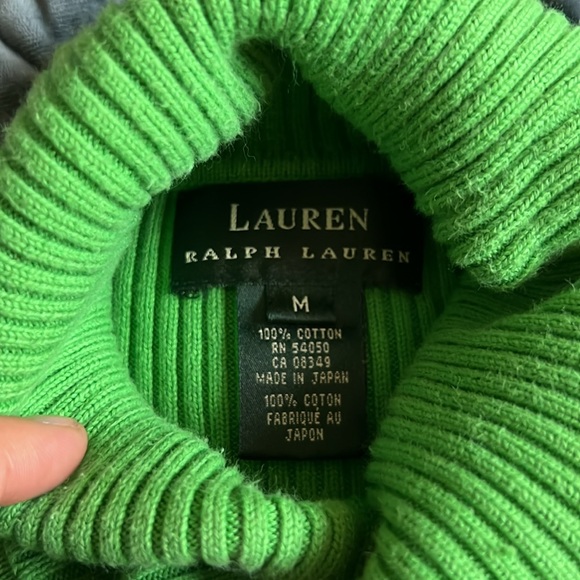 Ralph Lauren Green Turtleneck - Picture 4 of 5